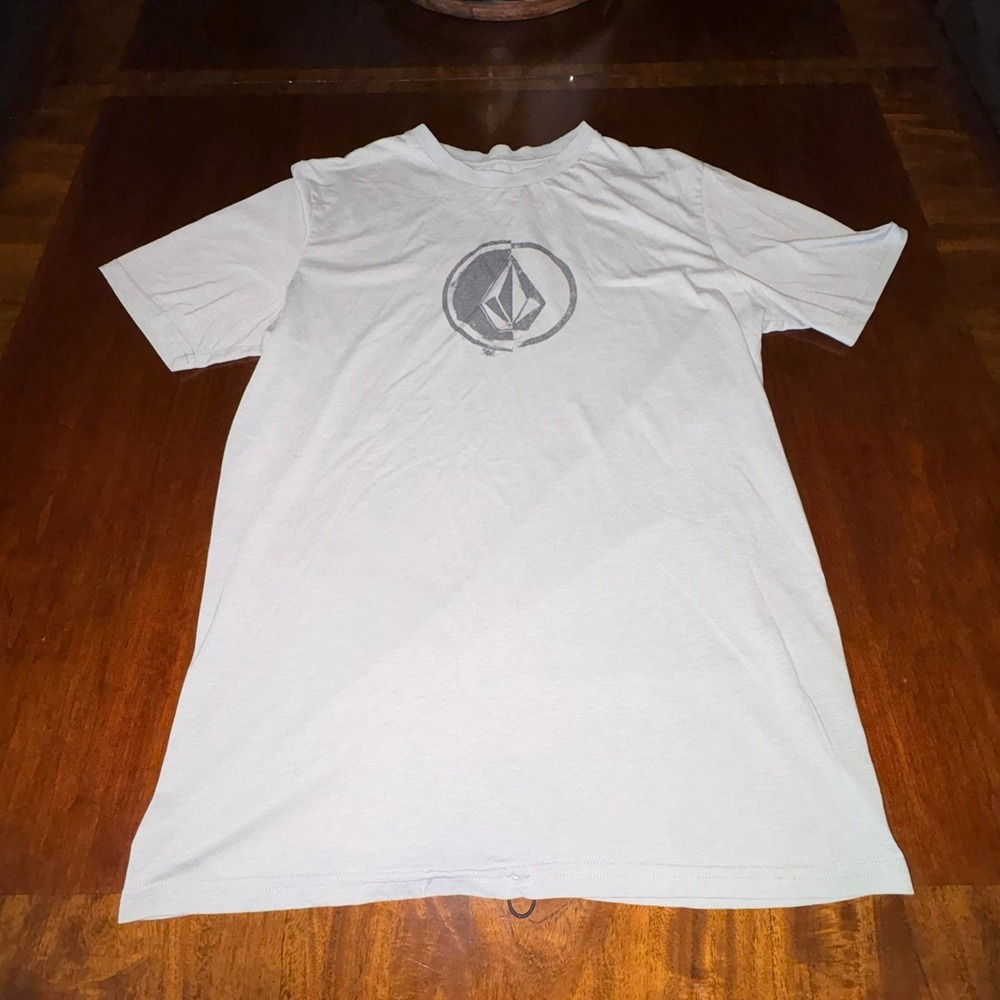 Volcom Stone Logo Skate Surf Graphic Tee Mens Medium Gray Shirt